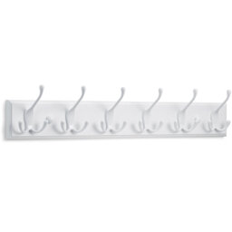 Bamboo / Rattan Wall Mounted Required 6 - Hook Wall Mounted Coat Rack