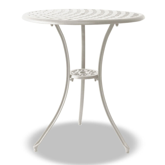 OSHOWA Garden & Patio White Cast Aluminium Bistro Table