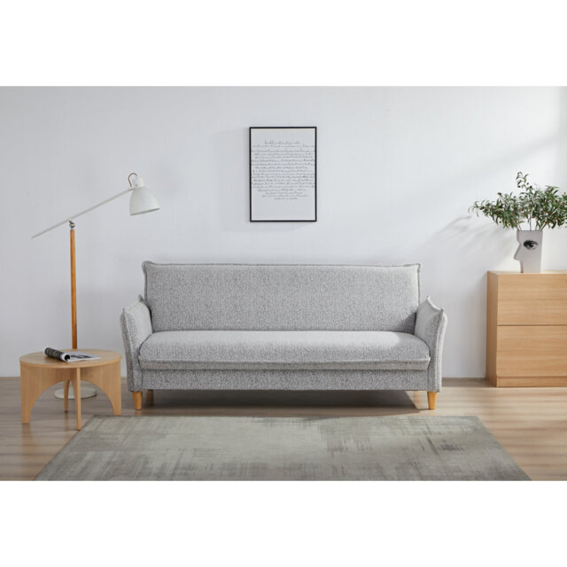 Clicto Fabric Click-Clark 3 Seater Sofa Bed with Storage