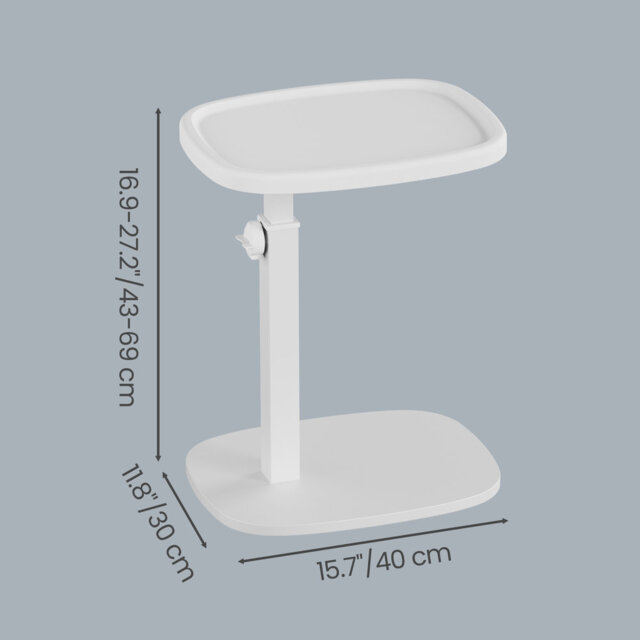 Tray Top Pedestal End Table
