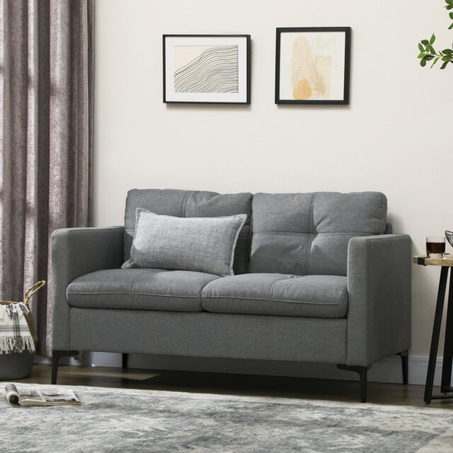 Camiel 2 Seater Linen Loveseat