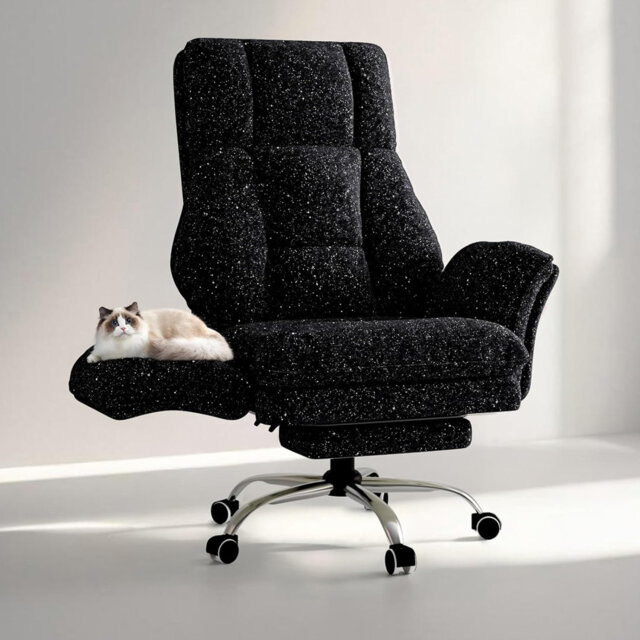 Desk Office Chair, Big and Tall Ergonomic Office Chair, 200KG Adjustable High Back Computer Chair,Executive Swivel Chair with Footrest and Lumbar Supp