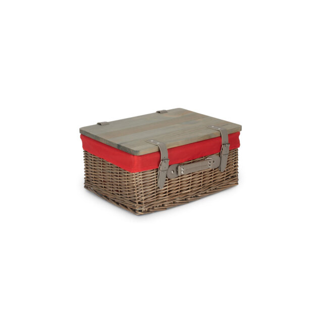 Wicker Gift or Storage Hamper with Lining