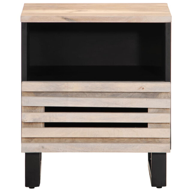 40cm W Steel Bedside Table