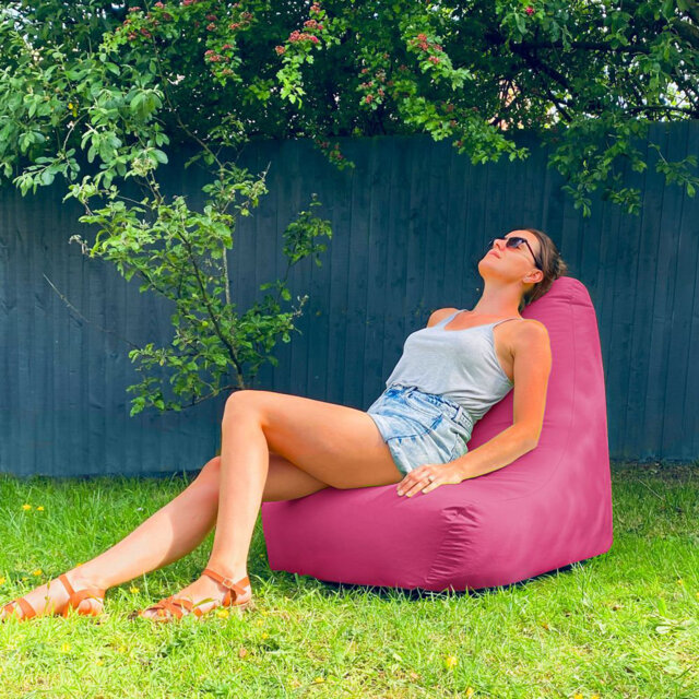 rucomfy Beanbags Large Indoor/Outdoor Bean Bag Chair, Home & Garden Recliner Seat, Durable & Water Resistant 97 x 82 x 80cm
