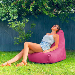 rucomfy Beanbags Large Indoor/Outdoor Bean Bag Chair, Home & Garden Recliner Seat, Durable & Water Resistant 97 x 82 x 80cm
