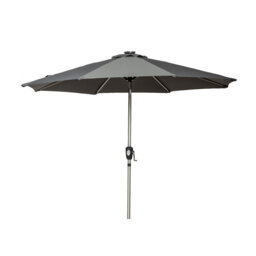 Sahara Crank and Tilt Parasol Brushed Aluminium Pole This parasol is made using Polyester Fabric which has a Weather-Proof Coating & UPF Sun Protectio