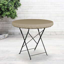 Heavy-Duty Multipurpose Round Patio Table Cover, Waterproof Outdoor UV-Resistant Table Top Cover