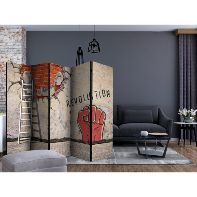 225 W x 172 H 5 - Panel Room Divider