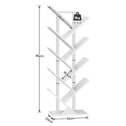 116Cm H x 34Cm W Geometric Bookcase