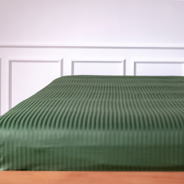 Mix & Match Bundle 200 Thread Count Striped Turkish Cotton Sateen Flat Sheet