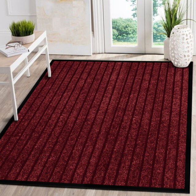 Jiyeon Heavy Duty Rubber Barrier Mat Non Slip Indoor/ Outdoor Door Mats Hallway Runner Rug Kitchen Rugs