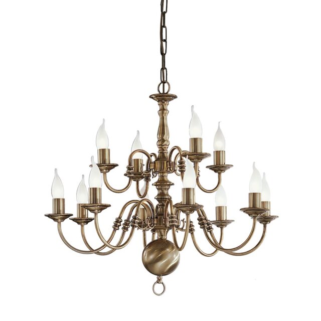 Frontenac 12 - Light Candle Style Chandelier