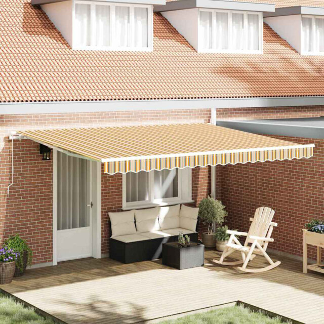Brayden Studio Polyester Cover Retractable Door / Window Awning