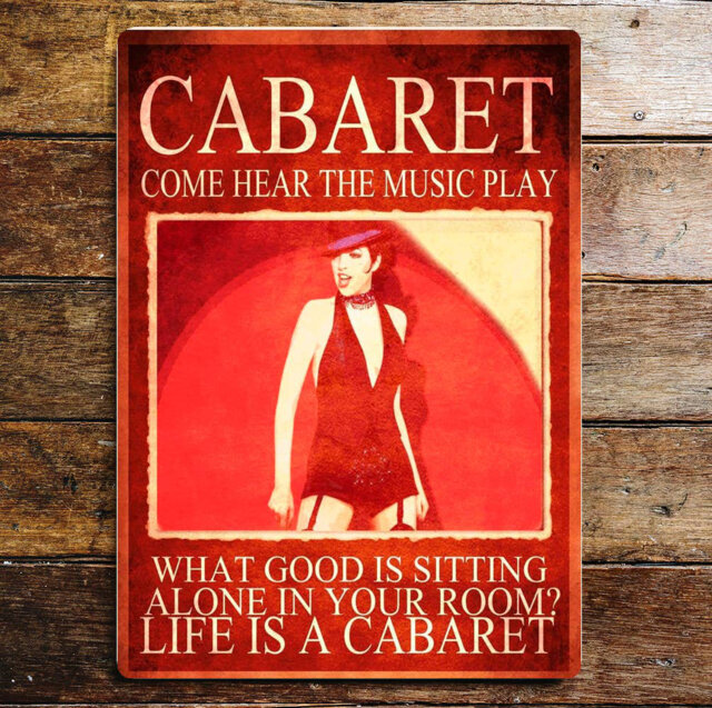 Cabaret Musical Metal Movie Wall Décor
