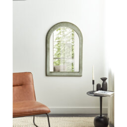 Cacilda Fabric Arch Wall Mirror