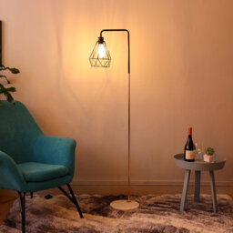 Abraham 153cm Arched Floor Lamp with Outlet