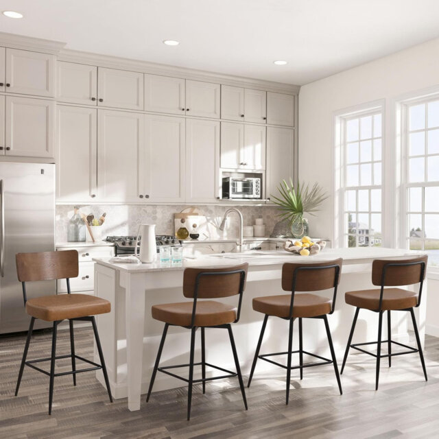 Swivel Upholstered Counter & Bar Stool