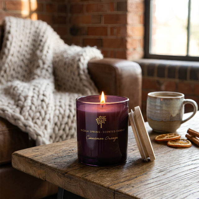 Nicola Spring - Soy Wax Scented Candle - 130g - Cinnamon & Orange