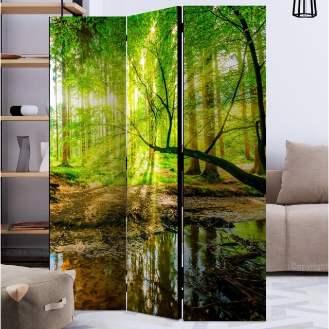Magar 172cm H Solid Wood Folding Room Divider
