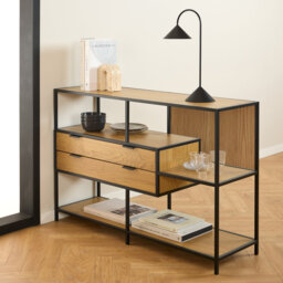 Aneita 78cm H x 114cm W Powder Coated Steel Standard Bookcase