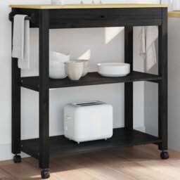 Solid Wood Bar Cart
