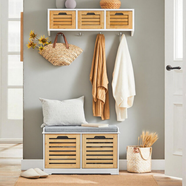 Kari Polyester Upholstered Storage Bench