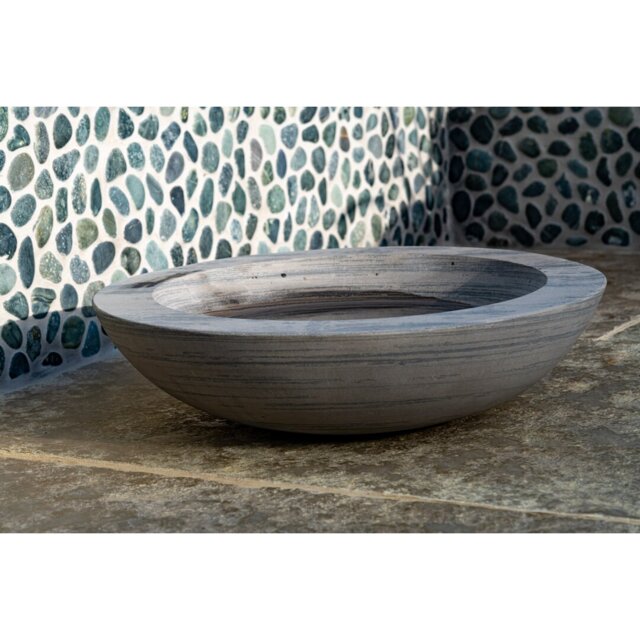 Akeem Rainbow Sandstone Birdbath