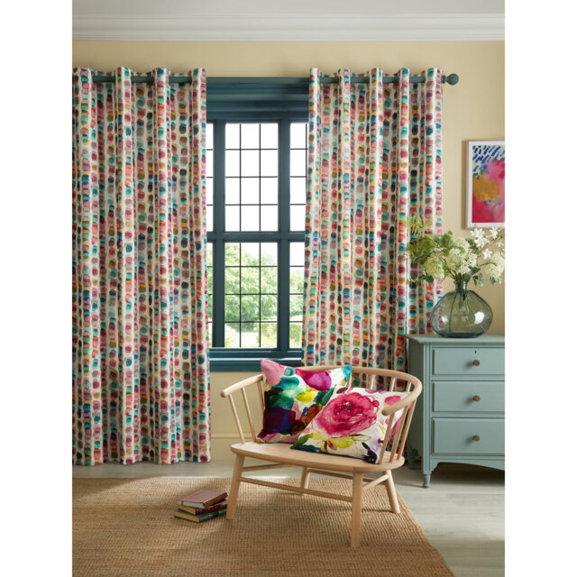 Cotton Blend Curtain Panel Pair