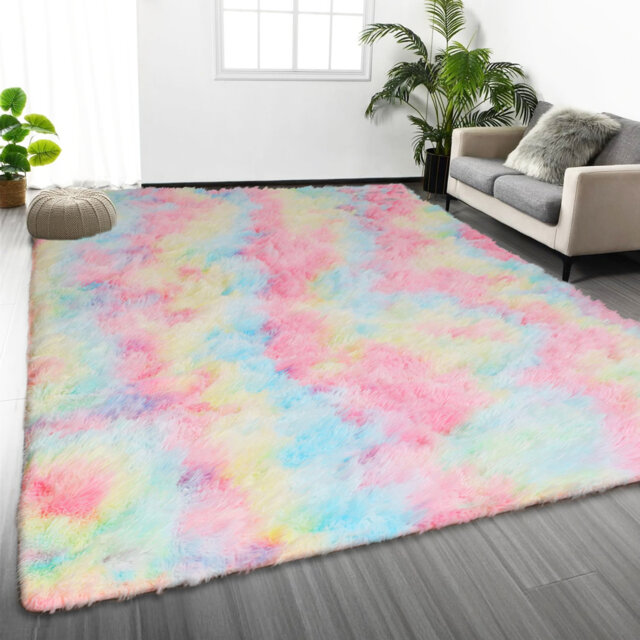 Plush Shaggy Area Rug â Soft High Pile Floor Rug For Living Room, Bedroom & Lounge