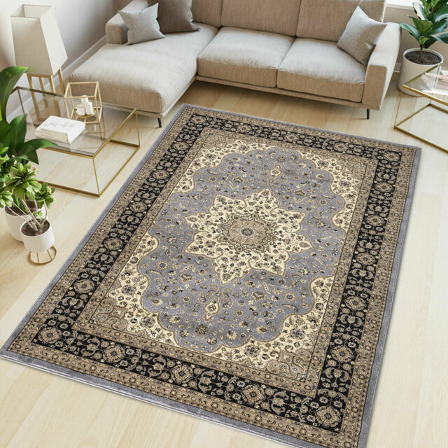 Non Slip Large Traditional Rugs Living Room Bedroom Carpet Hallway Runner Rug