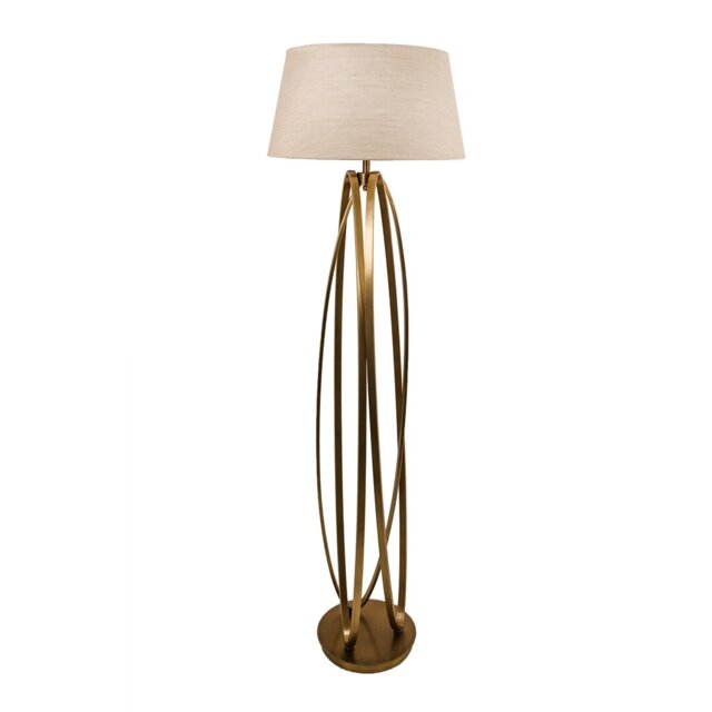Faycelles 156cm Antique Brass Traditional Floor Lamp