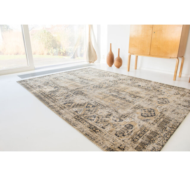 Finkle Antiquarian Flatweave Cotton Gold Rug