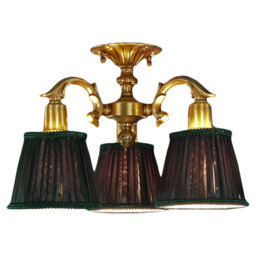 Crank Fabric Semi Flush Mount