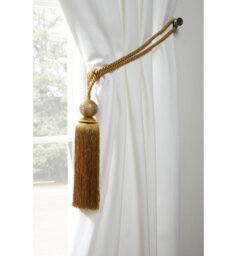 Galaxy Tieback Graphite Polyester 60cm Curtain Holdback/Tieback