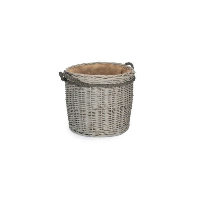 Wicker Storage Basket with Lining