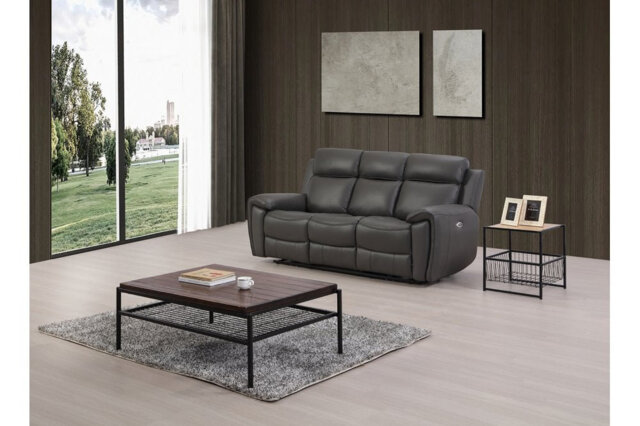 Annecy Genuine Leather Electric Power Recliner 3 Seater