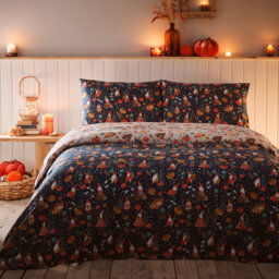 Gonks And Friends Polyester Floral Duvet Cover Set with Pillowcases Included