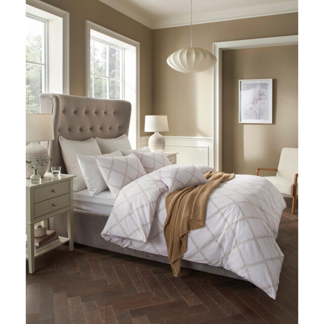 Laurel Trail Linen Duvet Cover Set- Superking