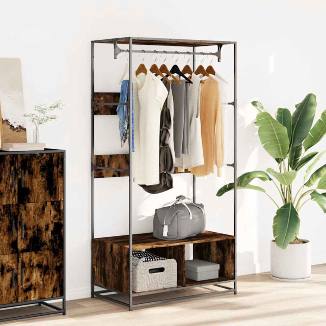 Borough Wharf Wardrobe Sonoma Oak 90X50x180 Cm Engineered Wood
