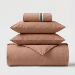 100% Cotton Percale 300 Thread Count 4-Piece Bedding Set
