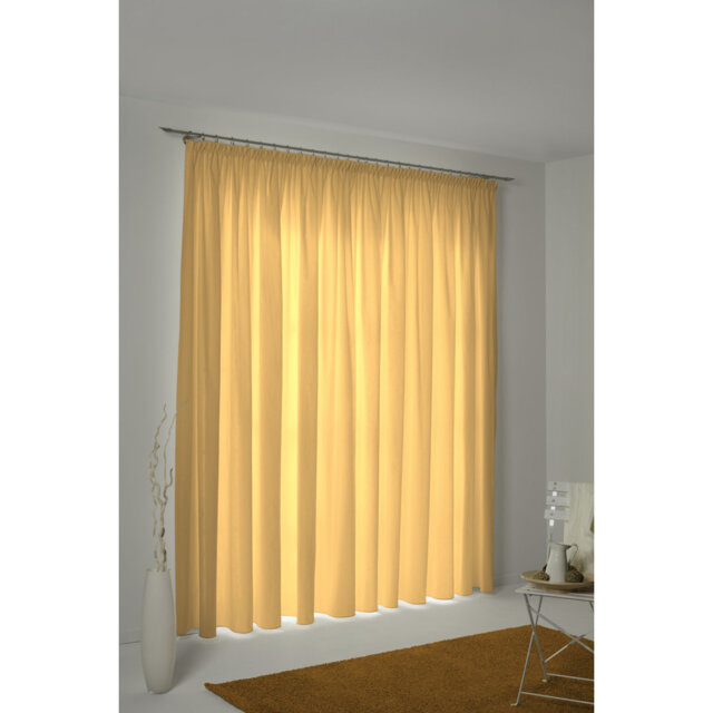 Uni Collection 100% Cotton Room Darkening Curtain Single Panel
