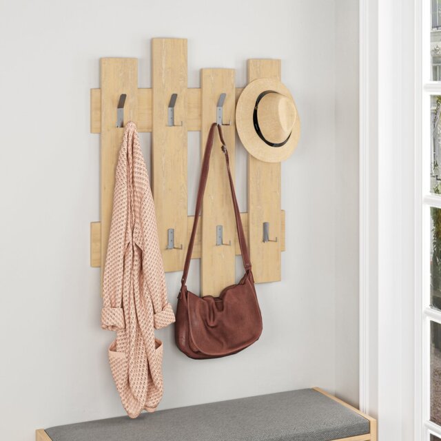 Defeo Wall 8 - Hook Wall Mounted Coat Rack