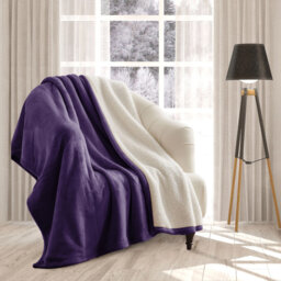 Reversible Sherpa Fleece Blanket - Ultra-Soft, Warm & Cozy All-Season Comfort