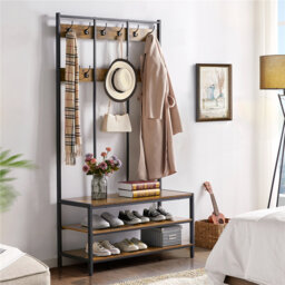 Hall Tree 100cm Wide with Bench and Shoe Storage