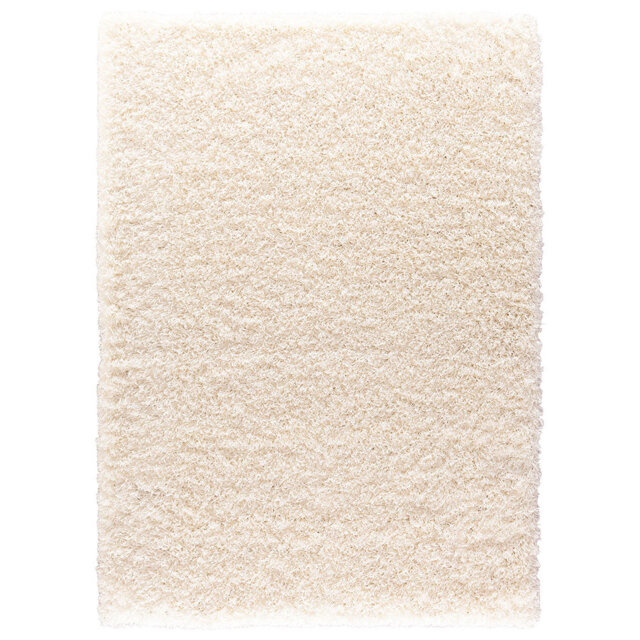 Verona Thick Cream Shaggy Area Rug – Soft Pile, Non-Slip, Durable Polypropylene Carpet for Living Room, Bedroom & Hallway