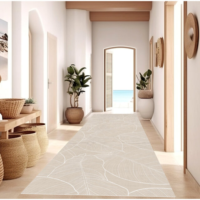Amaurie Vinyl Machine Printed 80cm X 300cm Area Rug