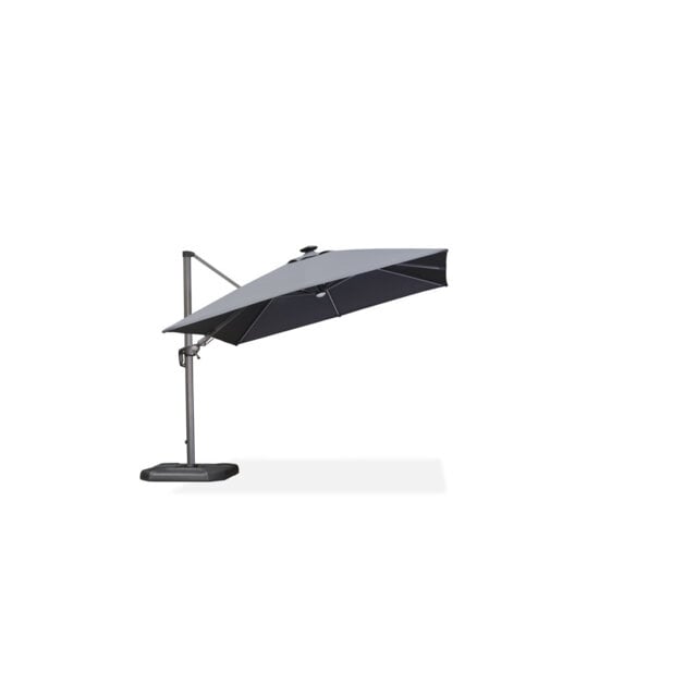 Yatra 3m Square Cantilever Parasol with Lights