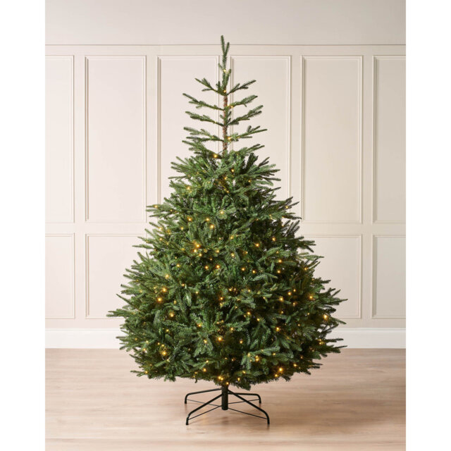 8 ft Pre-Lit Grand Nordmann Fir Artificial Christmas Tree
