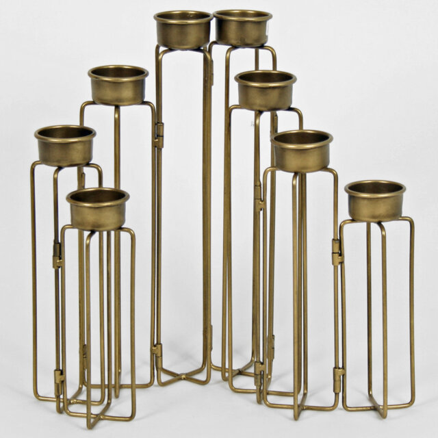 Metal Tabletop Candelabra
